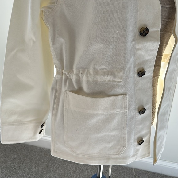 NWT Amour Vert Rylee Organic Cotton Jacket, Medium, Ivory - Picture 3 of 9